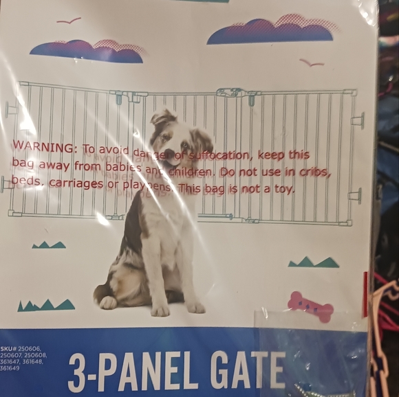 3 panel pet gate